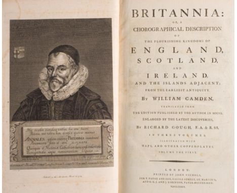 CAMDEN, William - Britannia : or, a Chorographical Description of the flourishing kingdoms of England, Scotland, and Ireland 