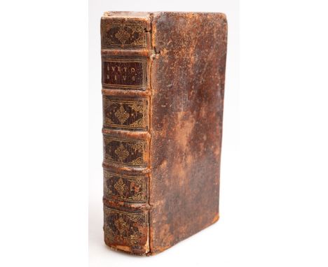 SUETONIUS : Tranquillus, et in cum Commentarius : eng. title-page, portrait plate, full calf hinges cracking but holding firm