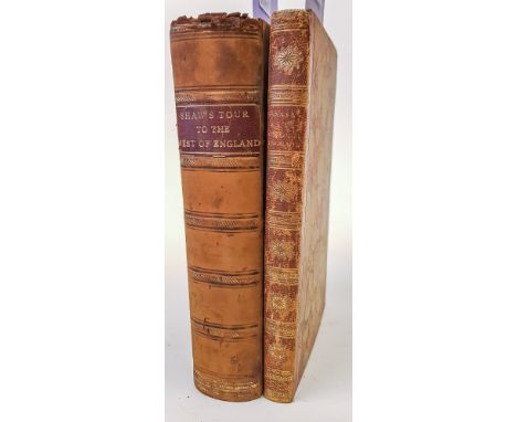 SHAW, Stebbing - A Tour to the West Country, in 1788 : half calf rubbed, 8vo, Robson & Clarke, 1789. With - Warner, Richard, 
