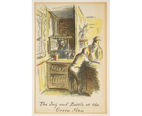 ARDIZZONE, Edward : ( 1900-1979 ) ' The Jug and Bottle at the Green Man' colour lithograph, f & g, circa 1949 * a similar unc