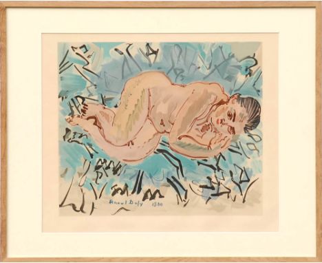 RAOUL DUFY 'Nude', lithograph, 1969, ref: Pierre Levy, edition: 1000, 48cm x 58cm, framed and glazed.