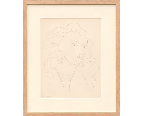 HENRI MATISSE 'Femme O8' and 'Portrait of a woman K2', a pair of collotypes, 1943, limited edition 950, justification page ve