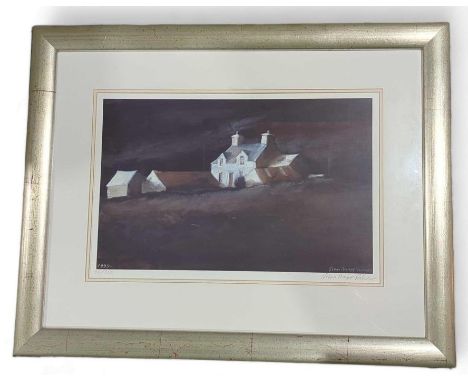 John Fisher-Knapp; Old farm buildings, Nr Pembrokeshire, giclee print in colours, numbered and signed in pencil to margin, 33