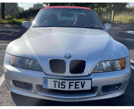 BMW Z3 convertible, 1895cc petrol engine, reg T15 FEV, registered 1/9/1999, V5C, 2 keys, no MOT, this car is running and driv