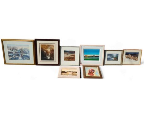 Barbara Anne James (Contemporary) Across The Water, giclee print, numbered 47/295, signed in pencil to margin, and a collecti