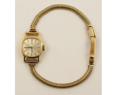 A 9ct ladies Tissot watch weight including mechanism approx 16.3gms in original box
