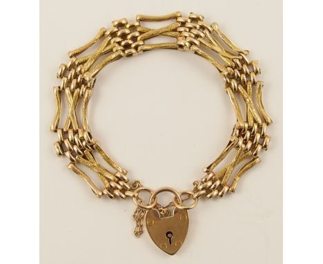A 9ct gate bracelet weight approx 13.8gms