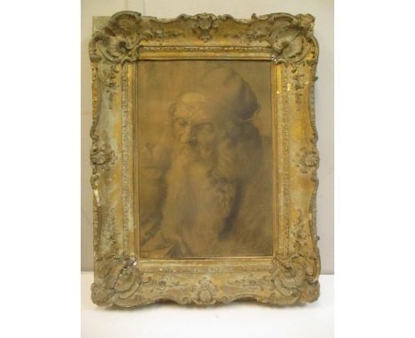 After Albrecht Durer - portrait of an old man print, 42cm x 29cm in an 18th/19th century gilt frameLocation: 