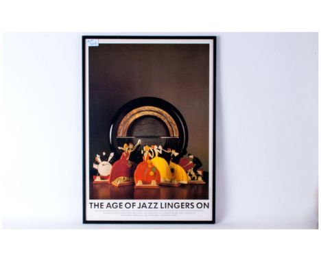 The Age Of Jazz Lingers On Poster 1920/30's Ceramics By Clarice Cliff, Susie Cooper, Charlotte Rhead & Others,. Exhibition at