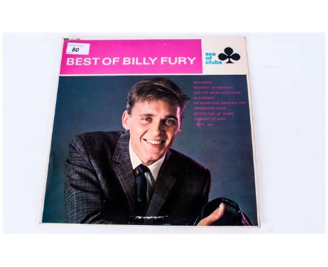 Billy Fury LP - The Best of Billy Fury Ace of Clubs Mono Acl 1229. Signed In Ink by Billy Fury, To The Jacket. 