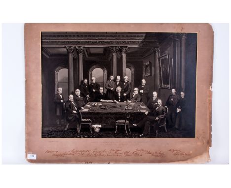 Edinburgh Interest, Large Photograph Of The Master, The Treasurer, Assistants, Secretary & Accountants Of The Company Of Merc