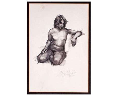 Harry Smith R.I.M.F.P.S Photo-Litho Print, Of Jane \58/350, pencil signed 1977, framed & glazed 28x24''