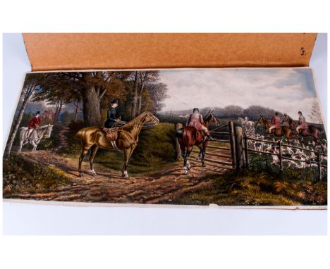 Fores Hand Coloured Hunting Print. Engraved by H. Papprill, Painted by F. Cecil, Boult Published. January 13th 1885 by Fores,