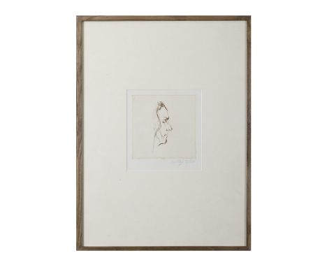 RON BROOKS KITAJ (1932-2007)Robert Duncan, in Profile (1971)Etching, 15.5 x 15.2cmSigned and numbered 75/150Robert Edward Dun