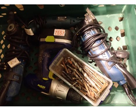 Quantity of mixed power tools including Dremel, rotary tools and 18v drill. Not available for in-house P&amp;P 