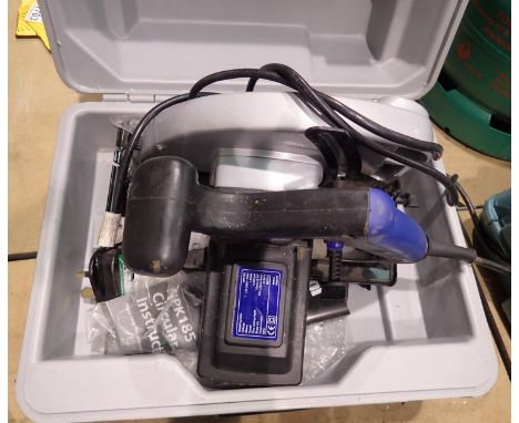 NPK185 circular saw. All electrical items in this lot have been PAT tested for safety and have passed. This does not confirm 