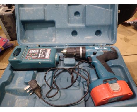 Makita 8391D cordless drill with battery and charger. All electrical items in this lot have been PAT tested for safety and ha