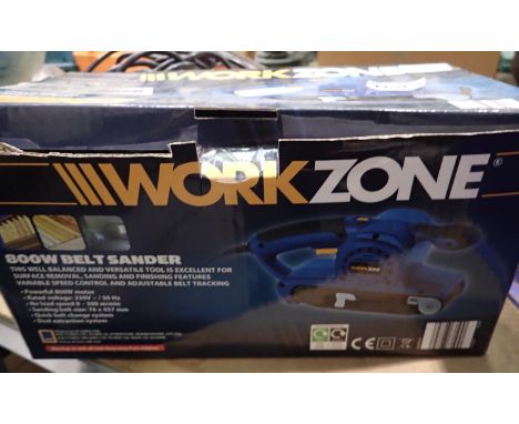 Work zone 800w belt sander. Not available for in-house P&amp;P 