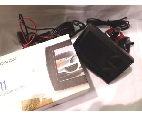 Auto-Vox MI reversing camera kit, boxed. P&amp;P Group 1 (£14+VAT for the first lot and £1+VAT for subsequent lots) 