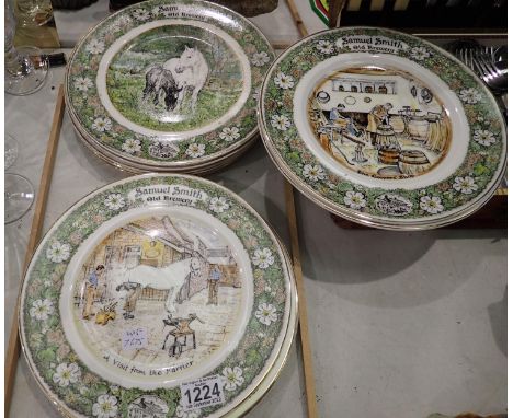 Twelve Jenny Hinchcliffe limited edition Samuel Smith Old Brewery decorative display plates. Not available for in-house P&amp