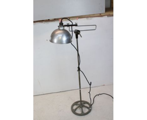 Industrial style Standard Lamp raised on an Industrial telescopic stand marked Bio-Ray 