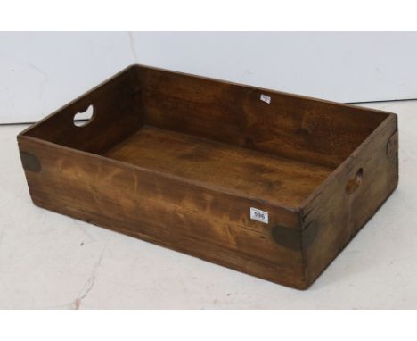 Vintage large pine baker's trug 