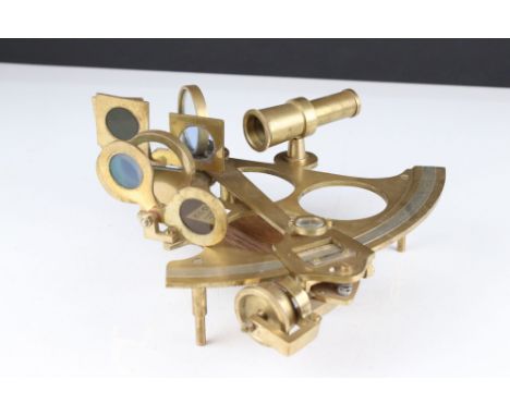 Brass marine sextant 