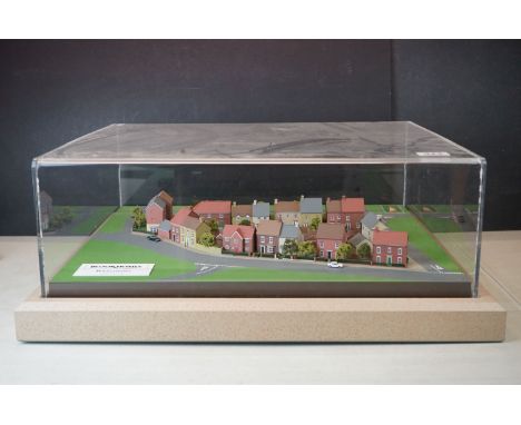 1:200 Scale Architectural Model of  Bloor Homes ' Wichelstowe ' Estate in Swindon contained in a perspex case, case measures 