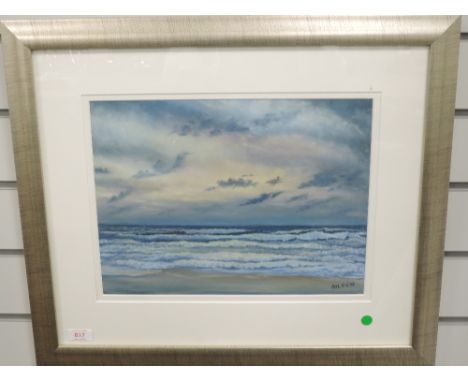 A pastel sketch, Airey Aileen, A New day Dawns, signed and attributed verso, 28 x 36cm, plus frame and glazed