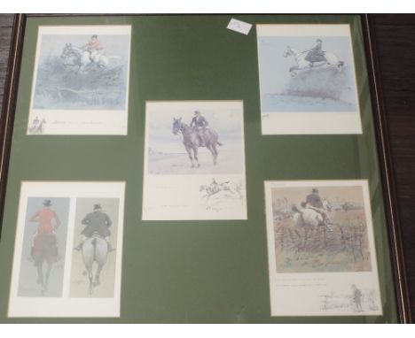 A montage re-print, after Snaffles, hunt interest, 55 x 53cm, plus frame and glazed, and a photo print, firenze, 50 x 30cm, p