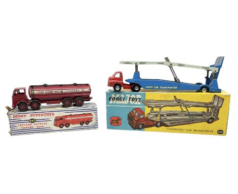 Dinky/Corgi - Supertoys Leyland Octopus Tanker - Esso No.943; and 'Carrimore' Car Transporter No.1101; both boxed (2)