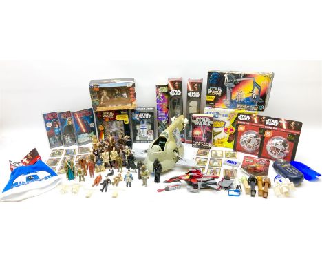 Star Wars - Boba Fett's Slave 1; various loose first period and later figures; Death Star Escape; KFC Collector's cards; set 