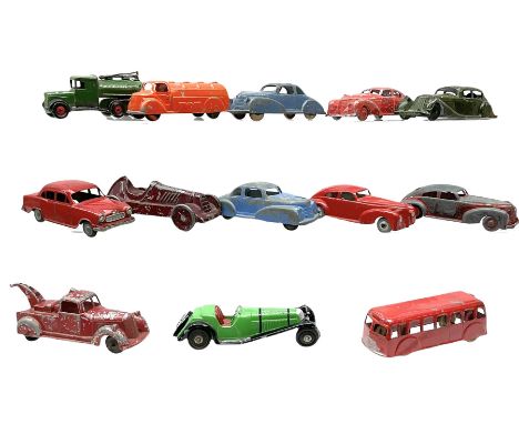 Various Makers - thirteen unboxed and playworn early die-cast models comprising Skybird tanker lorry; Micro Models Holden Sed