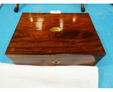 A Victorian Rosewood Necessaire/ Trinket box