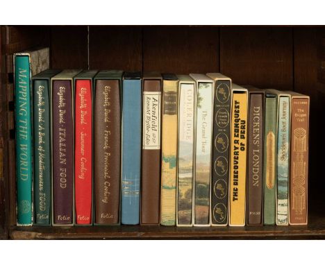 Folio Society: Travel &amp; Cookery to include various volumes on Travel and cooking (qty)