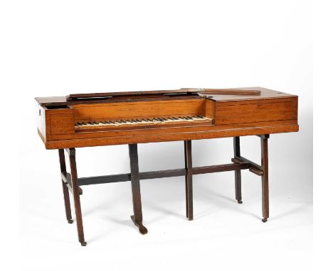 A George III mahogany cased square piano, Johannes Broadwood 1792, with ivory keys, 159cm wide, 54cm deep, 84cm highIvory Reg