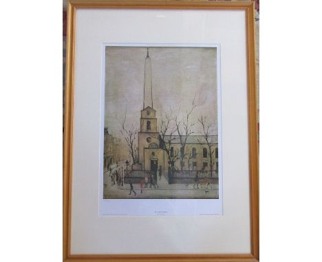 Laurence Stephen Lowry (1887-1976) limited edition print 408/1500 of 'St Luke's Church' published by Grove Fine Art Mancheste
