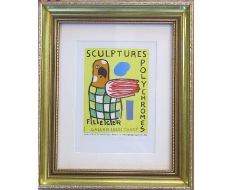 Fernand Leger (1881-1955) lithographic print 'Galerie Louise Carre Paris 1953' published in 1959 by Fernand Mourlot France 44