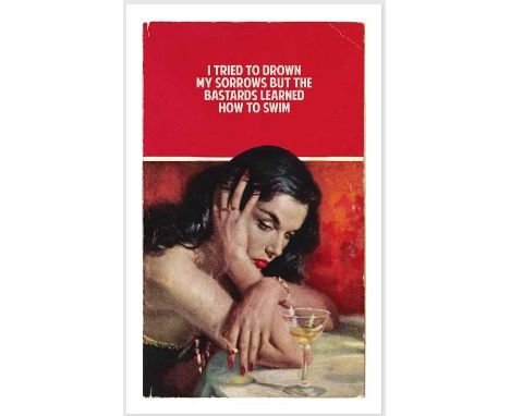 Connor Brothers (British Duo), I Tried To Drown My Sorrows', 2017, giclee with silkscreen varnish on wove paper, signed, date