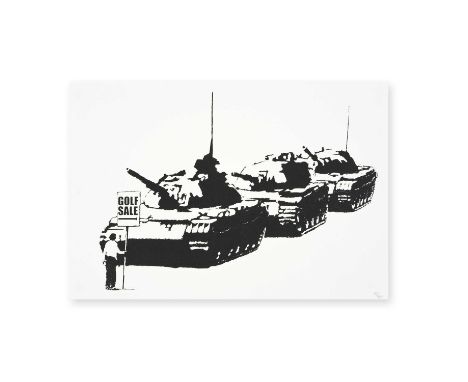 Banksy (British 1974-), 'Golf Sale', 2003, screen print on paper, numbered from an edition of 750 in pencil, published by Pic