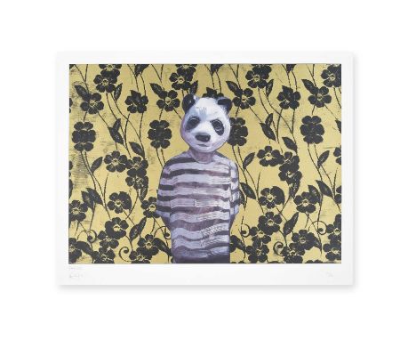 Charming Baker (British 1964-), 'Half Pint (Gold)', 2009, Silkscreen varnish and Lascaux gold over archival ink giclee printe