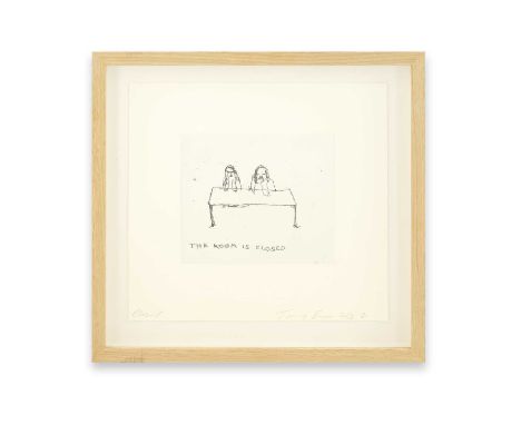 Tracey Emin (British 1963-), 'Closed', 2013, etching on Somerset soft white paper, signed, titled, dated, and numbered from a