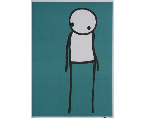 Stik (British 1979-), 'Don't Panic', 2013, offset lithograph in colours on wove paper, signed in black ink; sheet: 60 x 42cmA