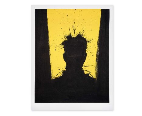Richard Hambleton (Canadian 1952-2017), 'Shadow Head (Yellow)', Hahnemuhle Fine Art Paper, edition of 100, sheet; 53.3 x 68.6