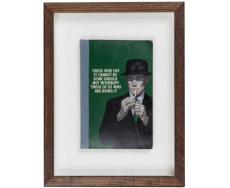 Connor Brothers (British Duo), 'Those Who Say It Cannot Be Done', 2020, hand-painted vintage paperback with silkscreen, from 