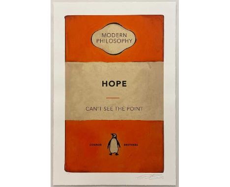 Connor Brothers (British Duo), 'Hope (Orange)', 2022, giclee with silkscreen varnish on wove paper, signed, dated, and inscri