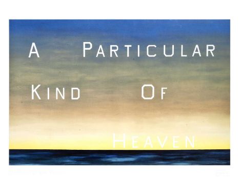 Ed Ruscha (American 1937-), 'A Particular Kind Of Heaven', 1983, Fine Arts Museums of San Francisco exhibition poster; sheet: