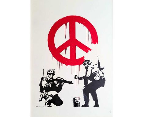Banksy (British 1974-), 'CND Soldiers', 2005, screenprint in colours on wove paper, signed, dated, and numbered from an editi