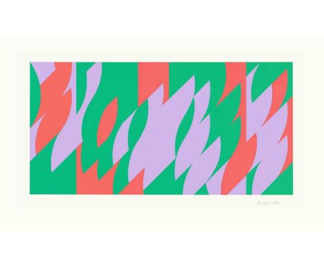 Bridget Riley (British 1931-), 'About Lilac', 2007, screenprint in colours on wove paper, signed, dated, titled and numbered 