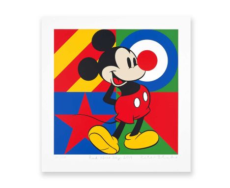 Peter Blake (British 1932-), 'Red Nose Day', 2019, silkscreen print in colours on 410gsm Somerset Tub White paper, signed and